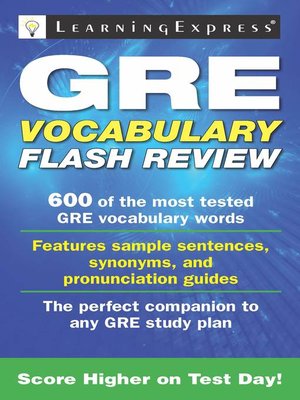 cover image of GRE Vocabulary Flash Review